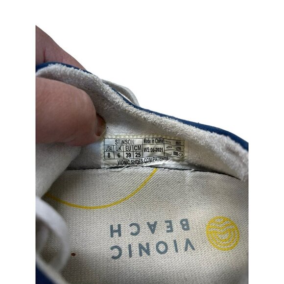 Vionic Shoes STINSON Womens Navy Blue Canvas Comfort Sneakers Flats Size 8 US - Picture 6 of 6